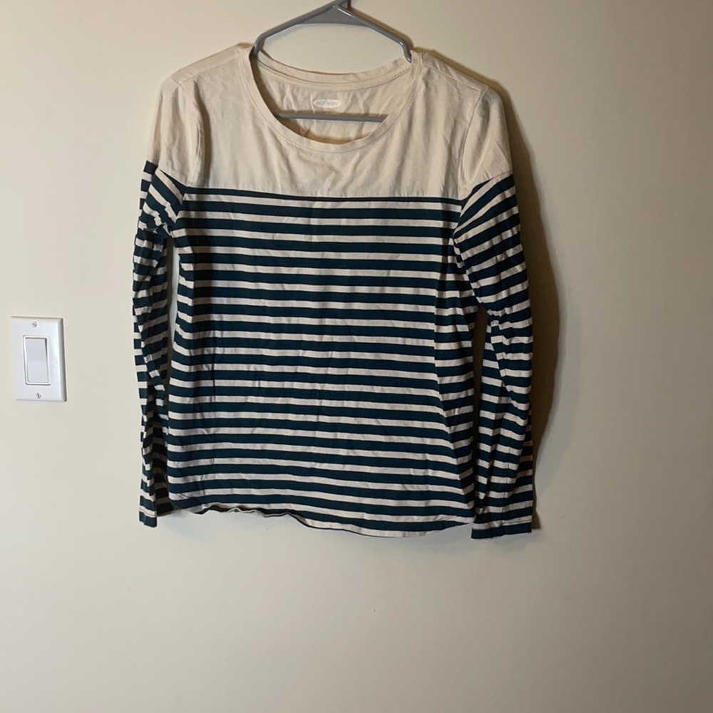 Dark green striped shirt